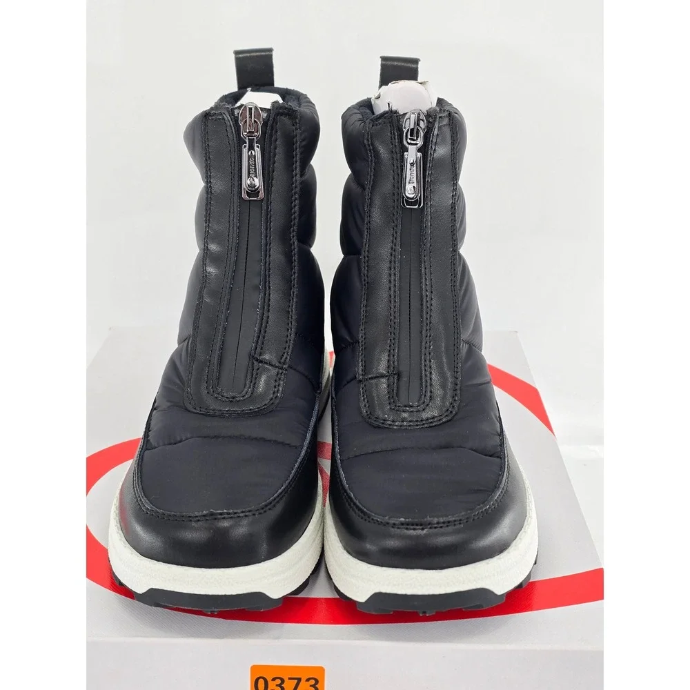 Blondo Vincent Waterproof Boots Womens 6.5 Black Nylon Puffer Zip -New